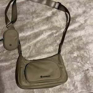 Lululemon nano pouch crossbody bag. Artifact color. Worn a few times!!
